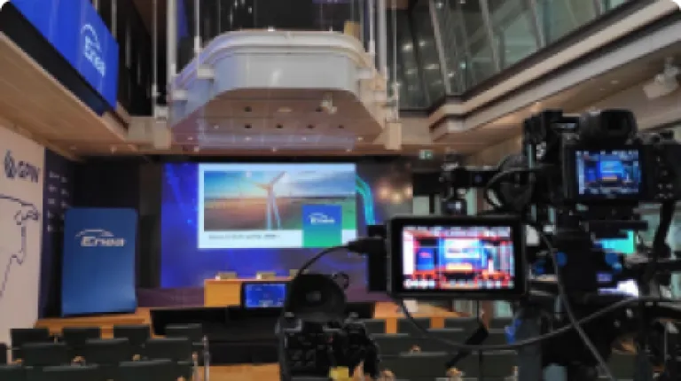 Konferencja wynikowa Grupy, widok z kamery