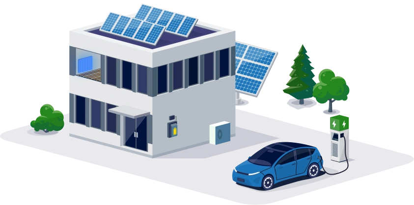 Budynek nowoczesnych rozwiązań - grzejnik powierzchniowo akumulacyjny