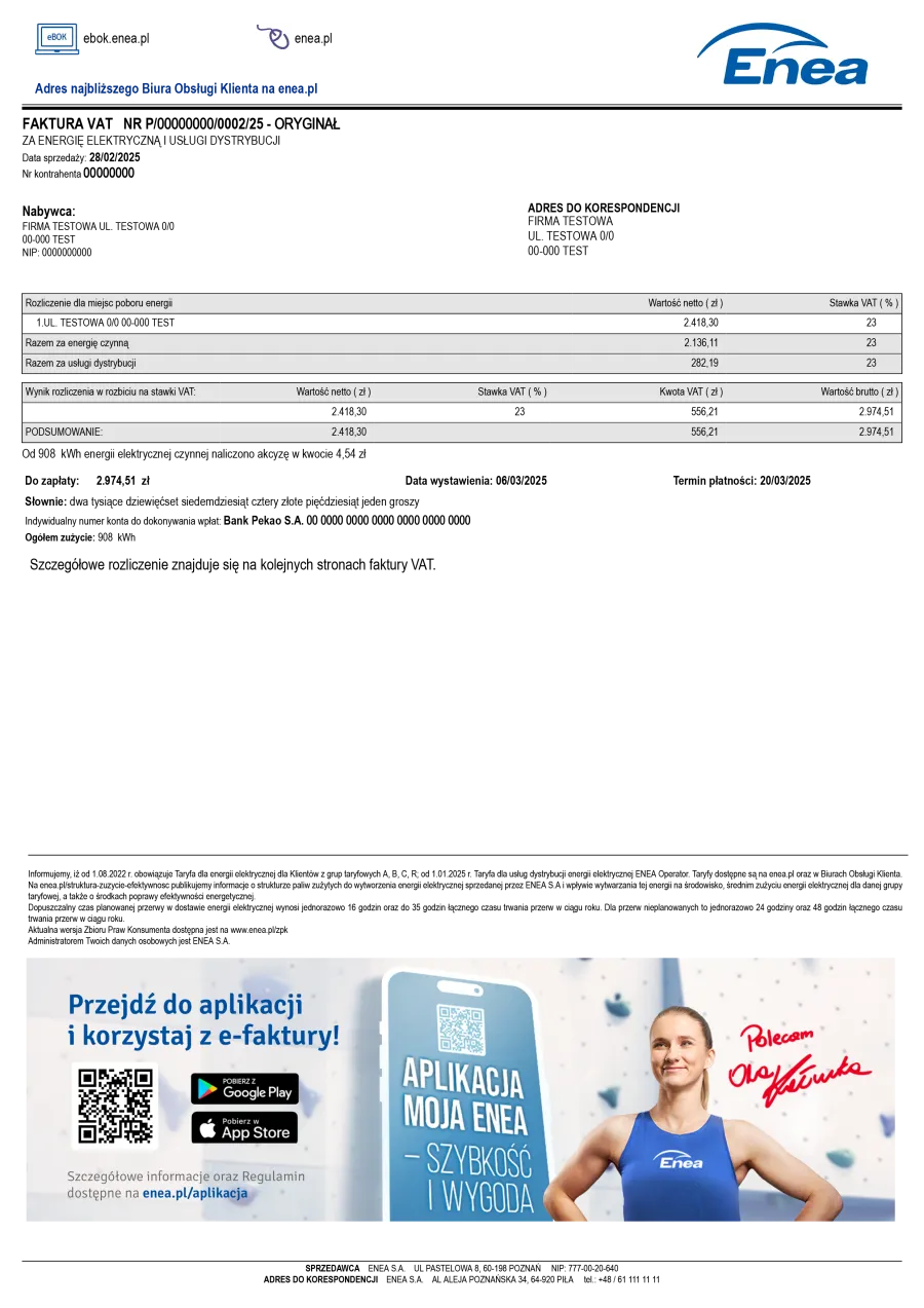 Faktura rzeczywista C11